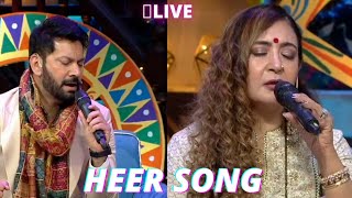 HEER  Jaspinder Narula amp Jasbir Jassi Beautiful song Live performance at Kapil Sharma Show [upl. by Lairret]