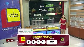 📍Resultado Premio Mayor Lotería de Bogotá sorteo 2763 del 10 de octubre de 2024 [upl. by Cecelia]