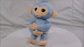 Fingerlings Blue Monkey Plush 9quot Commonwealth 2017 Baby Blue [upl. by Zabrina]