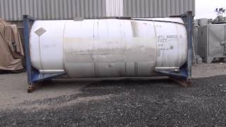 Used6600 Gallon Single Compartment Insulated ISO Tank Container  stock 14045016 [upl. by Ardnait]