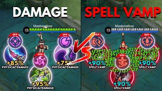 Ruby Damage Build vs Ruby Spell Vamp Build  Build Top 1 Global Ruby  MLBB [upl. by Oremo]