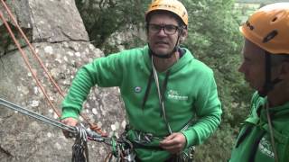 Multipitch climbing how to swap leads and climb through [upl. by Einahpets924]