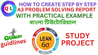 Creating A 3 Problem Solving Report in Excel  A 3 Problem Solving Example  Problem Solving Tools [upl. by Ailegra]