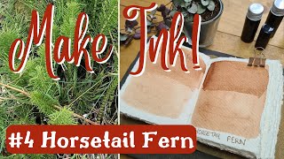 Easy Botanical Ink Recipe  Horsetail Fern [upl. by Aidyn]