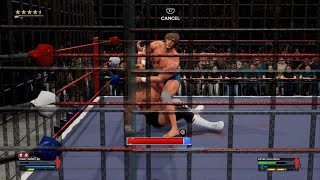 1986 WCCW  Kevin Von Erich vs Terry Gordy  Steel Cage [upl. by Haleehs]