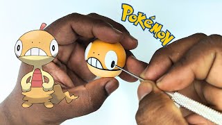 Pokémon Clay Art Scraggy  Fighting type Pokémon  Pokémon Air Dry Clay Art [upl. by Adrien]