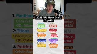 NFL Mock Draft Top10 Picks nfldraft giants jets raiders [upl. by Asyal]