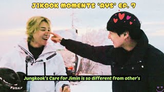 Jungkook Love and Care for Jimin is so different from others JIKOOK Moments AYS Ep 7 SAPPORO Trip [upl. by Leuas]