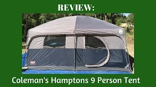 REVIEW Colemans 9 Person Hamptons Tent [upl. by Felske771]