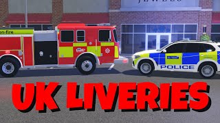 Free UK LIVERIES that I use in MY Videos ERLC Roblox [upl. by Asilegna]