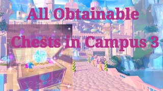 All Obtainable Chests in Campus 3 Royale High School [upl. by Isnyl]