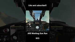 A10 Warthog Gun Run a10 a10warthog dcsworld dcs attack military aviation jet strafe gunrun [upl. by Nilya773]