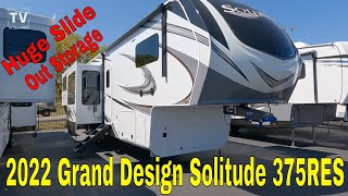 2022 Grand Design Solitude 375RES  Huge Slide Out Storage [upl. by Adnirol]