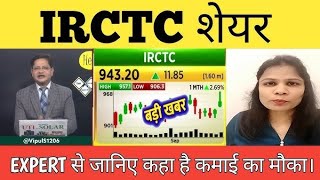 irctc share news today hindiirctc share latest newsirctc share future targetirctc share analysis [upl. by Birch]