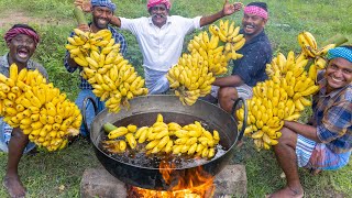 BANANA OIL FRY  Banana Balls Recipe  Pazham Bonda  Cooking Sweet Banana Bonda Recipe In Village [upl. by Macrae]