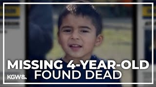 Missing Washington 4yearold boy found dead police say [upl. by Eberle]