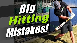 7 HUGE Baseball Hitting Mistakes MUST AVOID [upl. by Ylirama164]