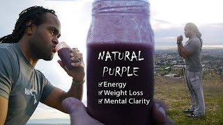 Smoothie Recipe For Weight Loss Boosting Energy amp Brain Alertness  Natural Purple [upl. by Lilah]