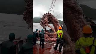 Giant Deep Sea Creature Caught by Fishermen🐙🦑🦀deepseafishing fishingexploration giantseacreature [upl. by Deb]