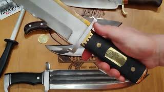 Testing Some Frank Gonzalez knives and a Pakistan Jim Bowie replica with failures [upl. by Nit]