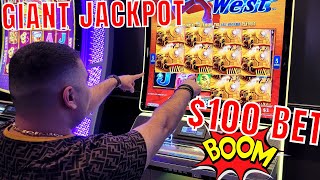 One Of THE BIGGEST JACKPOTS On All Aboard Slot Machine [upl. by Rodger]