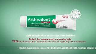 Arthrodont classic quotle saignement occasionnel des gencives il peut aller se brosserquot Publicité 015 [upl. by Yrojram653]