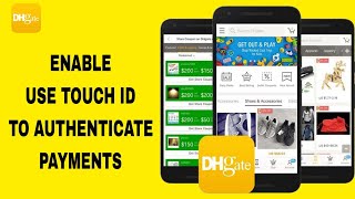 How To Enable Use Touch Id To Authenticate Payments On DHgate App [upl. by Ananna]