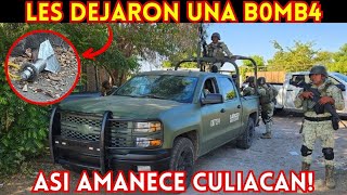 EnVivo 🔴 Así Amanece Culiacan 😰 Con Artefactos Explosivos 🔥 [upl. by Notnel]