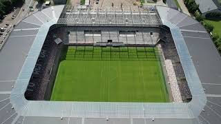 Mostostal ZabrzeGPBP SA  dokończenie budowy stadionu im Ernesta Pohla w Zabrzu  maj 2024 r [upl. by Itsym]