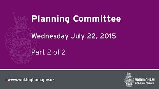 Planning Committee  220715 Part 2 [upl. by Aiz]