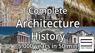 Architecture History All Architectural Styles amp Epoches Complete Overview University Lecture [upl. by Palma]