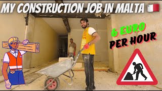 A DAY OF CONSTRUCTION JOBS IN MALTA 2024  STUDENT JOB IN MALTA 2024 [upl. by Zerla]