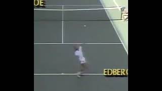 Stefan Edbergs serve when he was 17 [upl. by Nojad533]