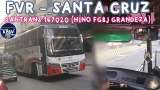 ONBOARD Bus Ride Santrans 167020 Hino FG Grandeza  Sampol Market  Santa Cruz [upl. by Aryaz387]