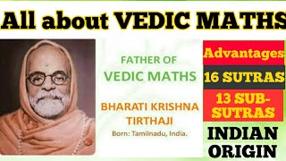 All about VEDIC MATHS  16 SUTRAS  Advantages of Vedic Maths  INFERO CLASSES [upl. by Lemmuela]