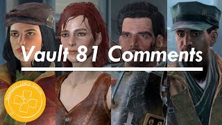 Fallout 4 Companion Comments in Vault 81 [upl. by Zoara453]