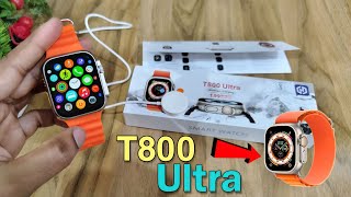 t800 ultra Smart watch unboxing  Apple Watch Ultra copy  T800 ultra smartwatch [upl. by Ailuig652]