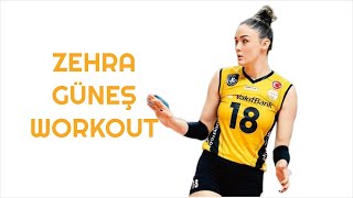 Zehra Gunes Workout Vakifbank Volleyball zehragunes zehragüneş zehragunesshorts zehra [upl. by Enelyar673]