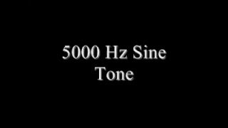 5000 Hz Sine tone  Sound effects [upl. by Nomed]