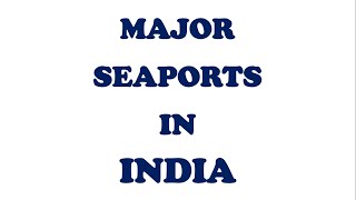 Major Seaports in India geography cbse class10 [upl. by Seraphim]