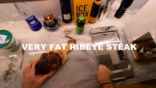 cooking a fat ribeye steak right after thanksgiving [upl. by Tania116]