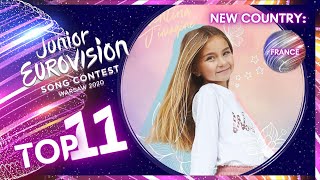 Junior Eurovision 2020 – MY TOP 11 – New France 🇫🇷 [upl. by Octave]