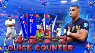 Trying 4222 Formation and Quick Counter  eFootball Gameplay  Anonymous FC [upl. by Anayi615]