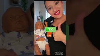 How to care for umbilical cord pregnancy educational nurse howto newmom newborn [upl. by Erot174]