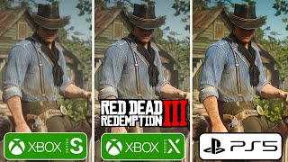 Red Dead Redemption 2 PS5 vs Xbox Series X vs Xbox Series S Graphics Comparison [upl. by Knepper]