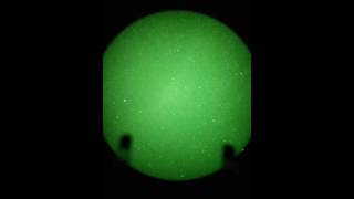 Photonis XR5 Night Vision Tube at 1x Optics with Perseid Meteor at the End [upl. by Attelrahc860]