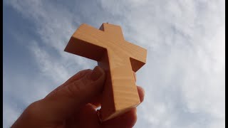 Creation with my Scroll Saw Wooden Cross for Manrico [upl. by Justine866]