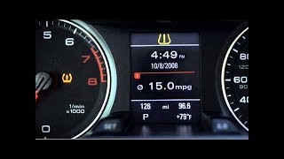 How to reset tyre pressure light on a 2013  2019 AUDI A3 [upl. by Dupre]