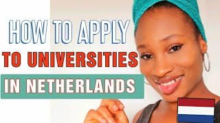 HOW TO APPLY TO UNIVERSITIES IN THE NETHERLANDS 🇳🇱  INTERNATIONAL STUDENTS studielink [upl. by Bonita]