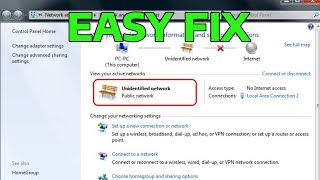 How To Fix Unidentified Network No Internet Access Network Issues in Windows 11 amp Windows 10 [upl. by Pulcheria]